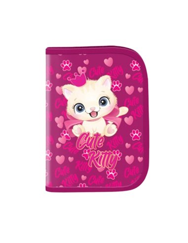 Penar echipat, 1 fermoar, 2 extensii, 32 piese, CUTE KITTY - S-COOL