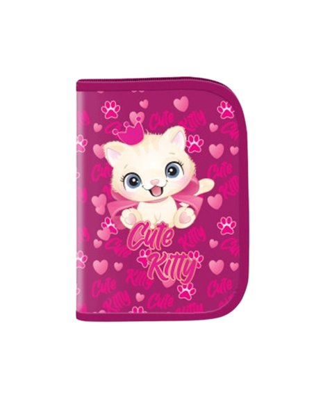 Penar echipat, 1 fermoar, 2 extensii, 32 piese, CUTE KITTY - S-COOL