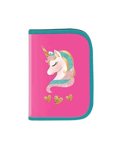 Penar echipat S-COOL, 1 fermoar, 2 extensii, 32 piese, Motiv unicorn