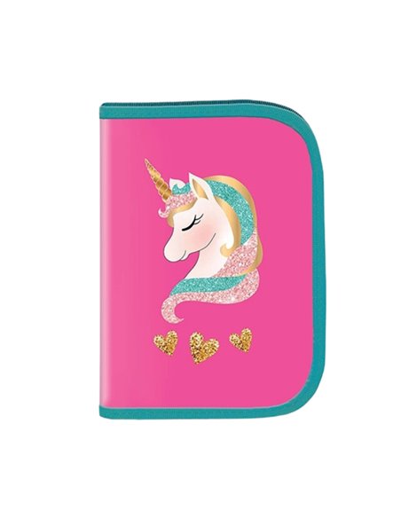 Penar echipat S-COOL, 1 fermoar, 2 extensii, 32 piese, Motiv unicorn