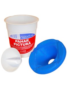 Pahar pentru pictura NEBO cu capac, 8.5 cm, Albastru 2