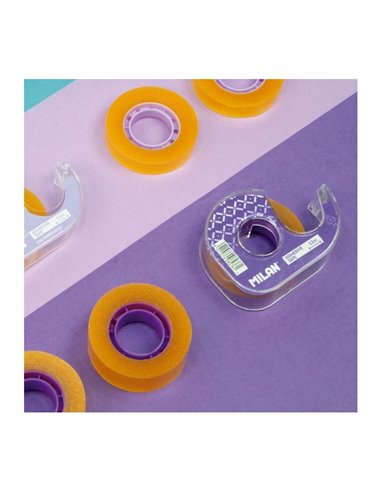 Banda adeziva cu suport Milan 80217, 19 mm x 33 m, Mov