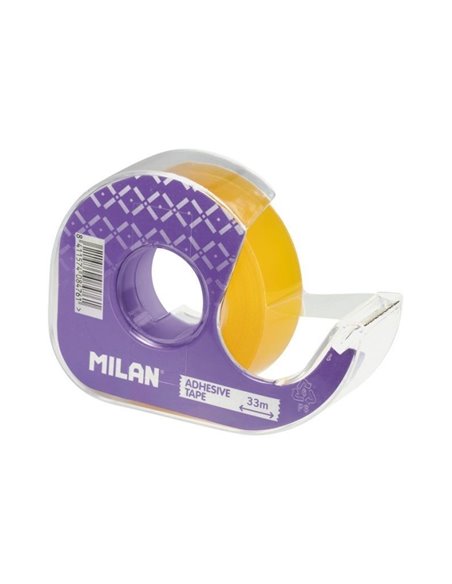 Banda adeziva cu suport Milan 80217, 19 mm x 33 m, Mov