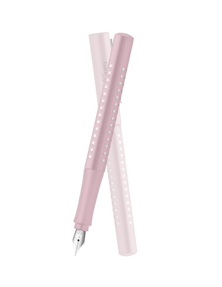 Stilou Sparkle Faber-Castell FC140878, Penita F, Rose metalic