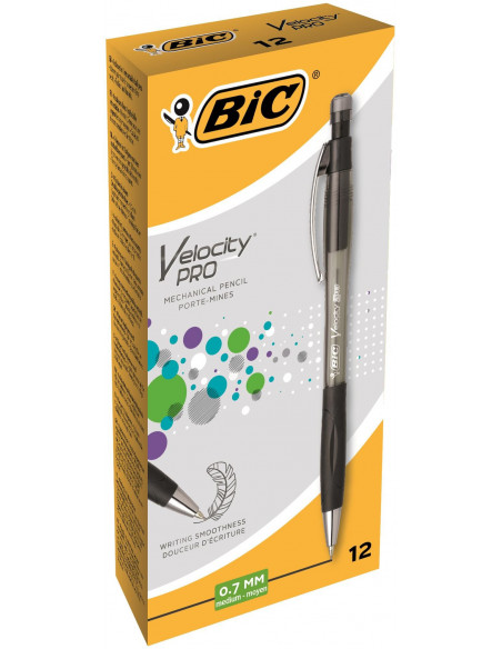 Creion mecanic BIC Velocity Pro, 0.7 mm, 12 buc/cutie Creion mecanic BIC Velocity Pro, 0.7 mm, 12 buc/cutie