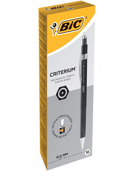 Creion mecanic BIC Criterium, 0.5 mm, 12 buc/cutie,892276 Creion mecanic BIC Criterium, 0.5 mm, 12 buc/cutie,892276