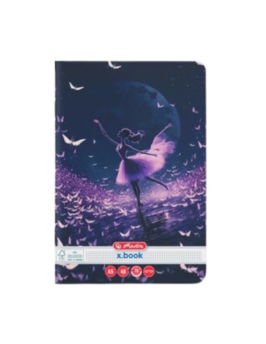 Set 10 x Caiet Matematica Herlitz A5, 48 file, 70g/mp, Motiv balerina Set 10 x Caiet Matematica Herlitz A5, 48 file, 70g/mp, Motiv balerina