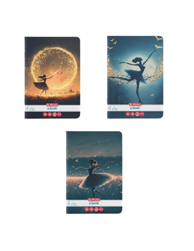 Set 10 x Caiet Dictando Herlitz A5, 48 file, 70g/mp, Motiv balerina Set 10 x Caiet Dictando Herlitz A5, 48 file, 70g/mp, Motiv balerina