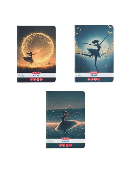 Set 10 x Caiet Dictando Herlitz A5, 48 file, 70g/mp, Motiv balerina Set 10 x Caiet Dictando Herlitz A5, 48 file, 70g/mp, Motiv balerina