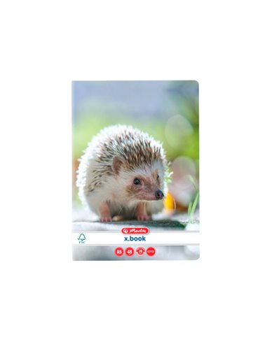 Caiet A5, 48 file, 70g/mp, velin, colturi rotunjite, motiv Animals Caiet A5, 48 file, 70g/mp, velin, colturi rotunjite, motiv Animals