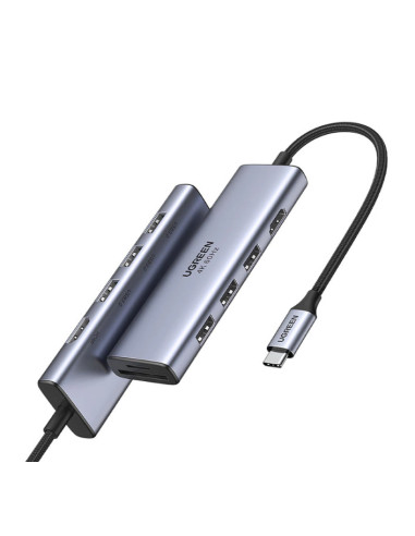 60383,Docking Station Ugreen CM511, Gray