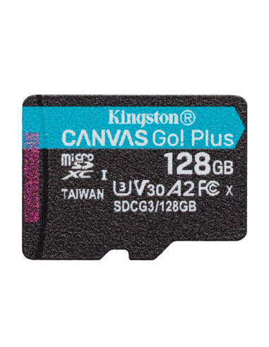 SDCG3/128GBSP,128GB microSDXC Canvas Go Plus 170R A2 U3 V30 Single Pack w/o ADP, "SDCG3/128GBSP"