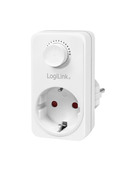 PA0151,ADAPTOR LOGILINK, Schuko x 1, functie ajustare luminoasa, indicator led, IP20, 230 V/16 A, 50 Hz, 20-400 W pentru becuri 