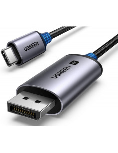 25157,Cablu video Ugreen, "CM556" adaptor USB Type-C (T) la DisplayPort 1.4(M), 1m, rezolutie maxima 8K UHD (7680 x 4320) la 60 