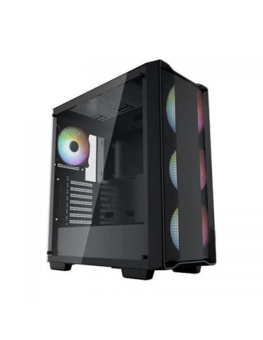 R-CC560-BKTAA4-G-2,CARCASA DeepCool "CC560 ARGB V2", Middle Tower, ATX, fara sursa, 4xfan, USB 3.2 gen 1 x 1, USB 2.0 x 2, audio