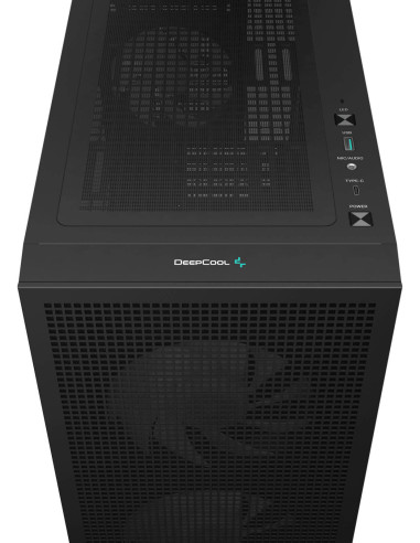 R-CH360-BKAPE3D-G-1,CARCASA DeepCool "CH360 DIGITAL", Mini Tower, ATX, fara sursa, 3xfan, USB 3.2 gen 1 x 1, USB 2.0 x 2, audio,