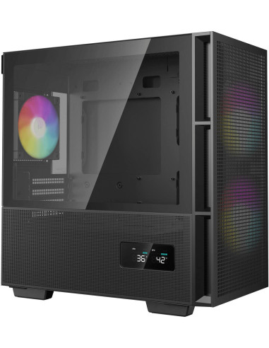 R-CH360-BKAPE3D-G-1,CARCASA DeepCool "CH360 DIGITAL", Mini Tower, ATX, fara sursa, 3xfan, USB 3.2 gen 1 x 1, USB 2.0 x 2, audio,