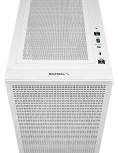 R-CH360-WHAPE3D-G-1,CARCASA DeepCool "CH360 DIGITAL WH", Mini Tower, ATX, fara sursa, 3xfan, USB 3.2 gen 1 x 1, USB 2.0 x 2, aud 2