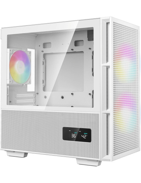 R-CH360-WHAPE3D-G-1,CARCASA DeepCool "CH360 DIGITAL WH", Mini Tower, ATX, fara sursa, 3xfan, USB 3.2 gen 1 x 1, USB 2.0 x 2, aud R-CH360-WHAPE3D-G-1,CARCASA DeepCool "CH360 DIGITAL WH", Mini Tower, ATX, fara sursa, 3xfan, USB 3.2 gen 1 x 1, USB 2.0 x 2, aud