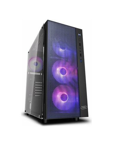 MATREXX55-MESH-ARGB-4F,CARCASA DeepCool "MATREXX&nbsp55&nbspMESH&nbspADD-RGB&nbsp4F", Middle Tower, ATX, fara sursa, 4xfan, USB 