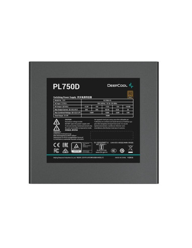 R-PL750D-FC0B-EU,SURSA DeepCool "PL750-D", 750W, 80 PLUS Bronze, non-modulara, format ATX 12V V3.0, "R-PL750D-FC0B-EU"