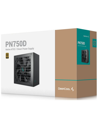 R-PN750D-FC0B-EU,SURSA DeepCool "PN750-D", 750W, 80 PLUS Gold, non-modulara, format ATX 12V V3.1, "R-PN750D-FC0B-EU"