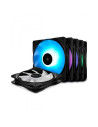 DP-FRGB-RF120-5C-M,Set 5 ventilatoare DeepCool "RF120(5 IN 1)"120mm 500-1500 rpm, Hydro Bearing, conector 4-pin PWM, RGB LED, "D