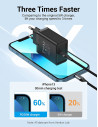 FADB0-EU,ALIMENTATOR SmartPhone la 220V Vention 1-port USB-C Wall Charger(20W) EU-Plug Black, "FADB0-EU"