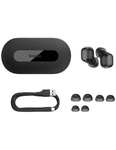 A00054300116-Z1,Casti Baseus Bowie EZ10, pt smartphone, wireless, bluetooth 5.3, microfon pe casca,5 ore durata baterie, negru "