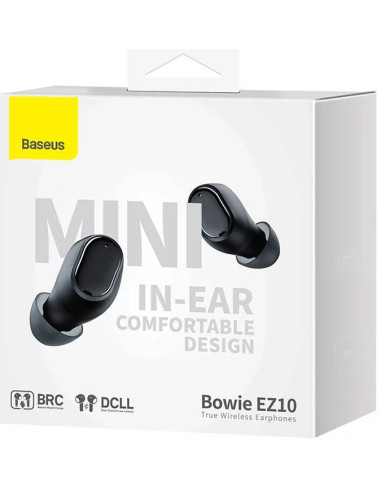 A00054300116-Z1,Casti Baseus Bowie EZ10, pt smartphone, wireless, bluetooth 5.3, microfon pe casca,5 ore durata baterie, negru "