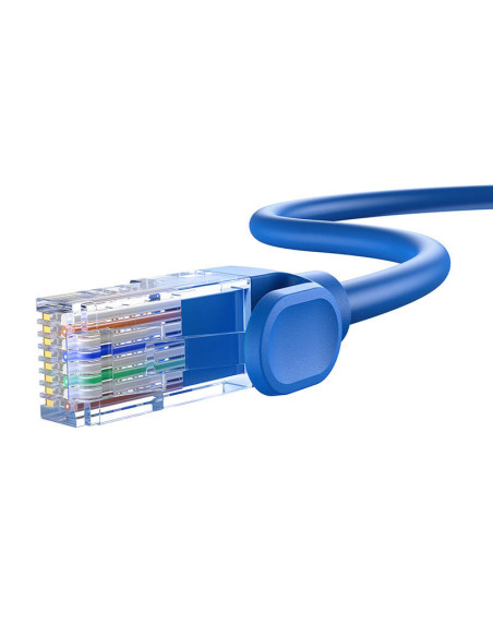 RY-B00133204311-04,Patch cordUTP Baseus Cat6, fire din cupru, round cable, viteza maxima 1 Gbps, PVC, 5m, albastru "B00133204311 RY-B00133204311-04,Patch cordUTP Baseus Cat6, fire din cupru, round cable, viteza maxima 1 Gbps, PVC, 5m, albastru "B00133204311