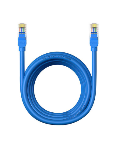RY-B00133204311-04,Patch cordUTP Baseus Cat6, fire din cupru, round cable, viteza maxima 1 Gbps, PVC, 5m, albastru "B00133204311 RY-B00133204311-04,Patch cordUTP Baseus Cat6, fire din cupru, round cable, viteza maxima 1 Gbps, PVC, 5m, albastru "B00133204311