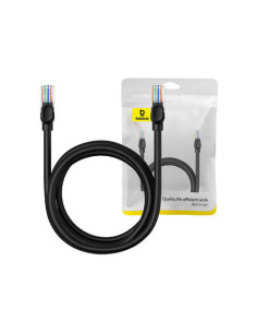 RY-B00133206111-03,Patch cord UTP Baseus Cat5, fire din cupru, round cable, viteza maxima 1 Gbps, PVC, 2m, negru "B00133206111-0 2