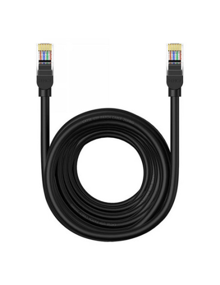 RY-B00133206111-07,Patch cord UTP Baseus Cat5, fire din cupru, round cable, viteza maxima 1 Gbps, PVC, 10m, negru "B00133206111- RY-B00133206111-07,Patch cord UTP Baseus Cat5, fire din cupru, round cable, viteza maxima 1 Gbps, PVC, 10m, negru "B00133206111-