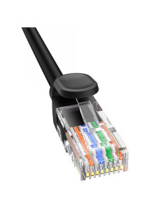 RY-B00133206111-07,Patch cord UTP Baseus Cat5, fire din cupru, round cable, viteza maxima 1 Gbps, PVC, 10m, negru "B00133206111- 2