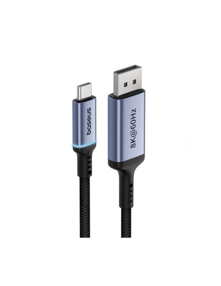 B0063370D111-01,Cablu video Baseus, USB Type-C (T) la DisplayPort (T), 2m, rezolutie maxima 8K UHD la 60 Hz, negru "B0063370D111