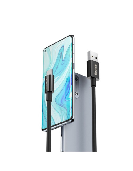 CAYS001001,Cablu de date Baseus CAYS001001, USB-A male - USB-C male, 2m, Negru