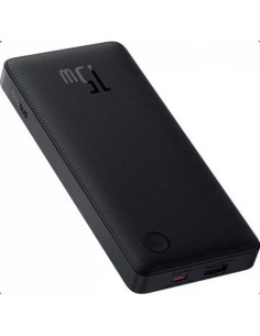 P10067500123-00,POWER BANK Baseus Airpow Lite, 10000mAh, 15W, 1 x USB 2 x USB Type-C, total 3A (include cablu 30cm USB la USB Ty 2