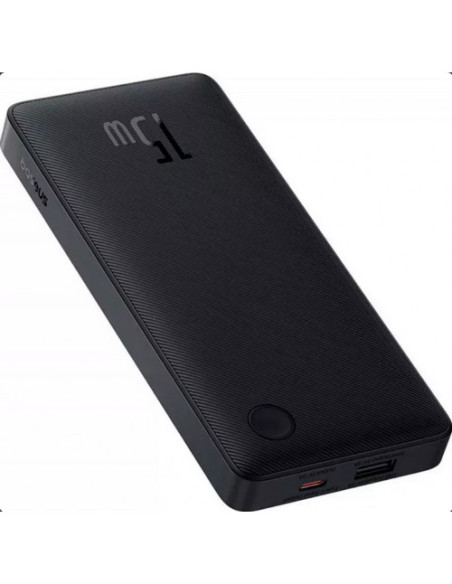 P10067500123-00,POWER BANK Baseus Airpow Lite, 10000mAh, 15W, 1 x USB 2 x USB Type-C, total 3A (include cablu 30cm USB la USB Ty