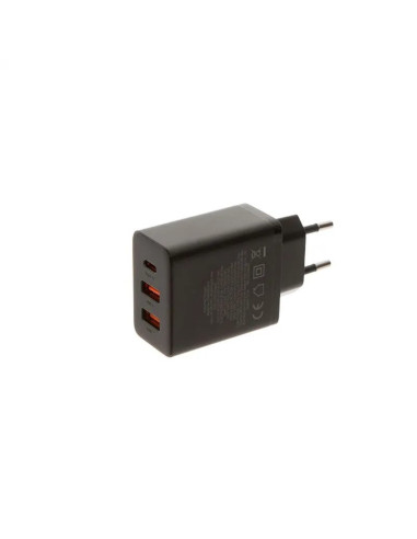 P10111402113-00,Incarcator Baseus Cube, Quick Charge 30W, 1 x USB Type-C Output 5V/3A, 2 x USB, negru "P10111402113-00" - 693217