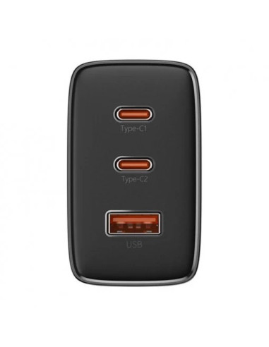 P10152301113-00,Incarcator retea Baseus Cube Pro, 1x USB, 2x USB-C, 65W, Negru