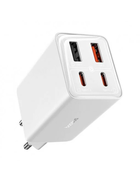 P10162701213-00,Incarcator retea Baseus GaN6 Pro, 2x USB, 2x USB-C, 65W, Alb