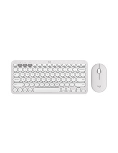 LOGITECH Pebble 2 Combo - TONAL WHITE - (US) INTL - 2.4GHZ BT - N A - INTNL-973 - UNIVERSAL "920-012240"