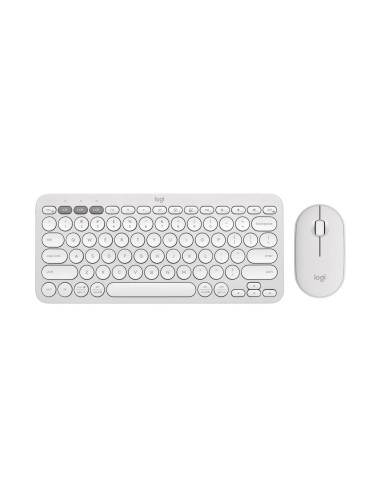 LOGITECH Pebble 2 Combo - TONAL WHITE - (US) INTL - 2.4GHZ BT - N A - INTNL-973 - UNIVERSAL "920-012240"