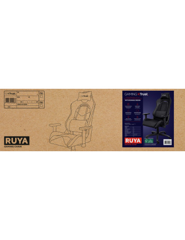 SCAUNE GAMING Trust GXT 714 RUYA ECO GAMING CHAIR BLACK "24908"