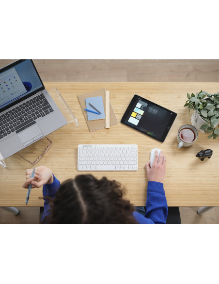 Tastatura Trust LYRA Compact Wireless and rechargeable Keyboard White US "25097"