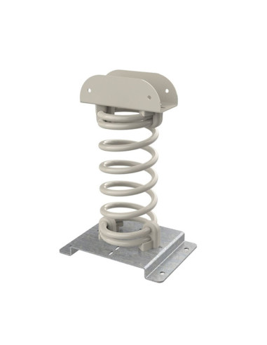 KBT177.002.004.001,Balansoar pe arcuri pentru copii, Vulpe, cu prindere pe beton, HDPE, Kbt