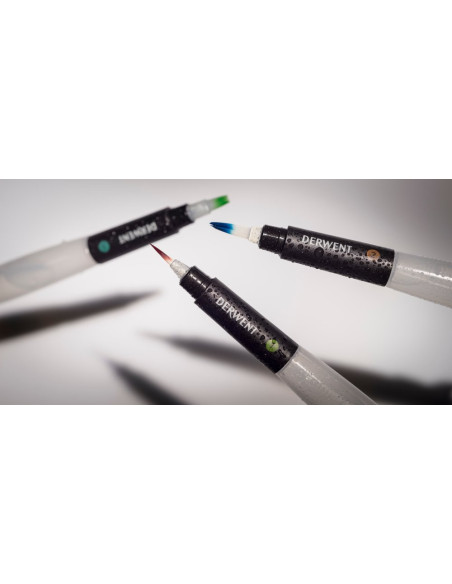 DW2301975,Set 3 bucati pensule cu rezervor (2 x varf rotund, 1 x varf tesit) professional derwent DW2301975,Set 3 bucati pensule cu rezervor (2 x varf rotund, 1 x varf tesit) professional derwent