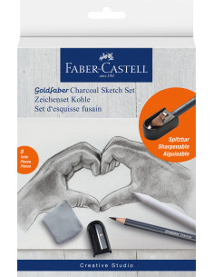 FC114006,Set desen carbune 8 buc faber-castell