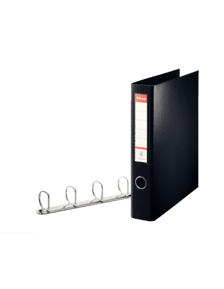 ES82407,Caiet mecanic a4 4 inele 40mm/60mm negru jumbo esselte